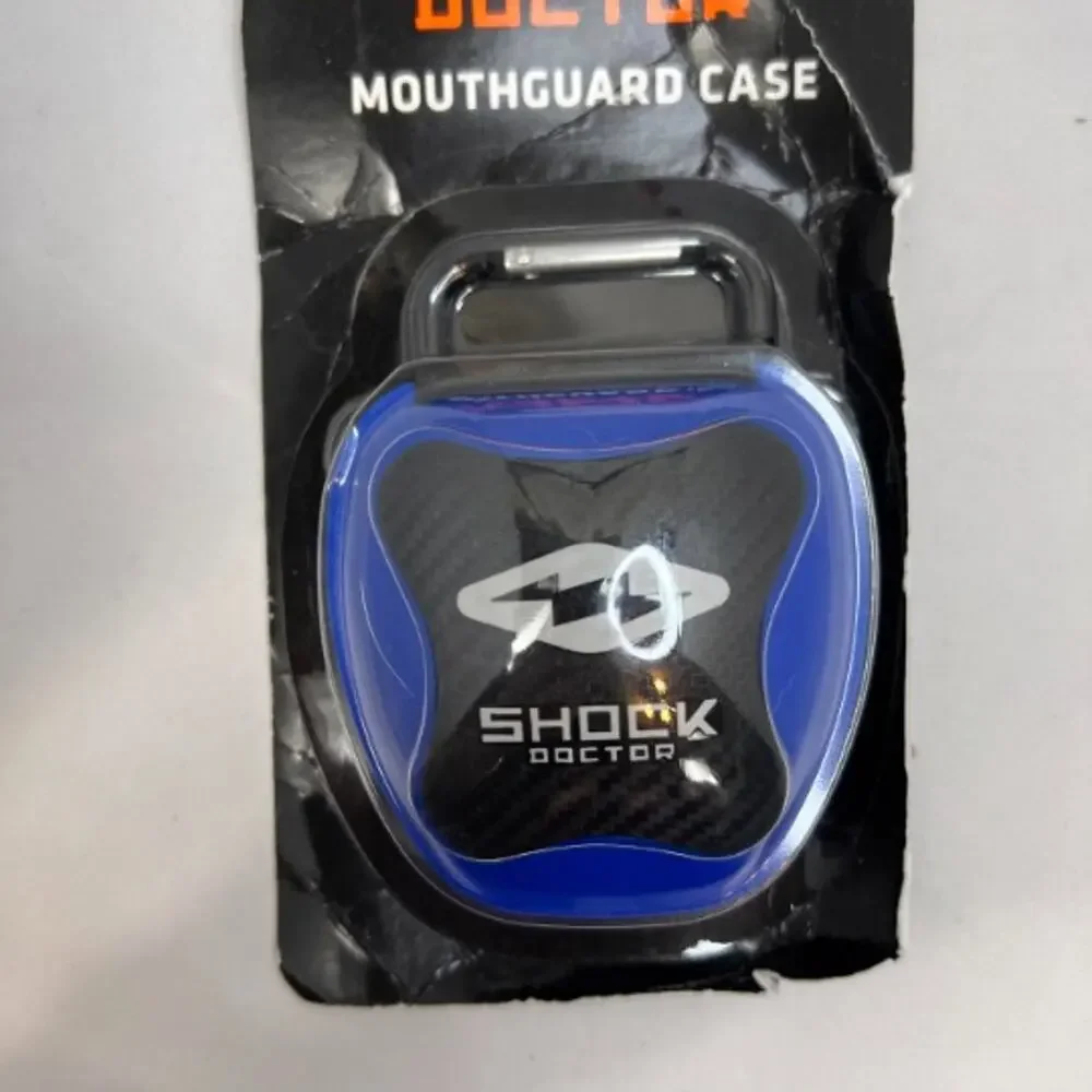Shock Doctor Mouth Guard Case.  Blue/black